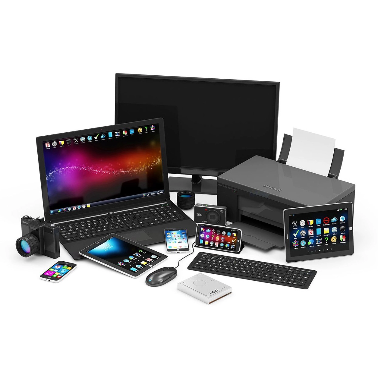 All Types IT Systems (Desktops, Laptops, Printer, CCTV Etc) for Industries & Offices - AMC Available Image